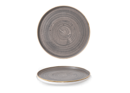 Stonecast Peppercorn Grey Chefs Walled Plate